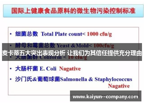 麦卡蒂五大突出表现分析 让我们为其信任提供充分理由 麦卡蒂五大突出表现分析 让我们为其信任提供充分理由
